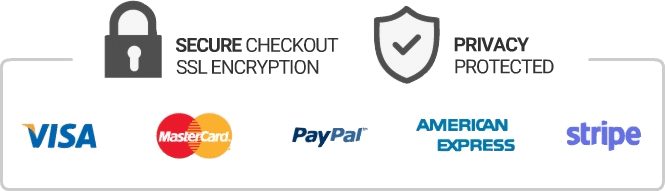 Accepted payment methods — guaranteed safe checkout