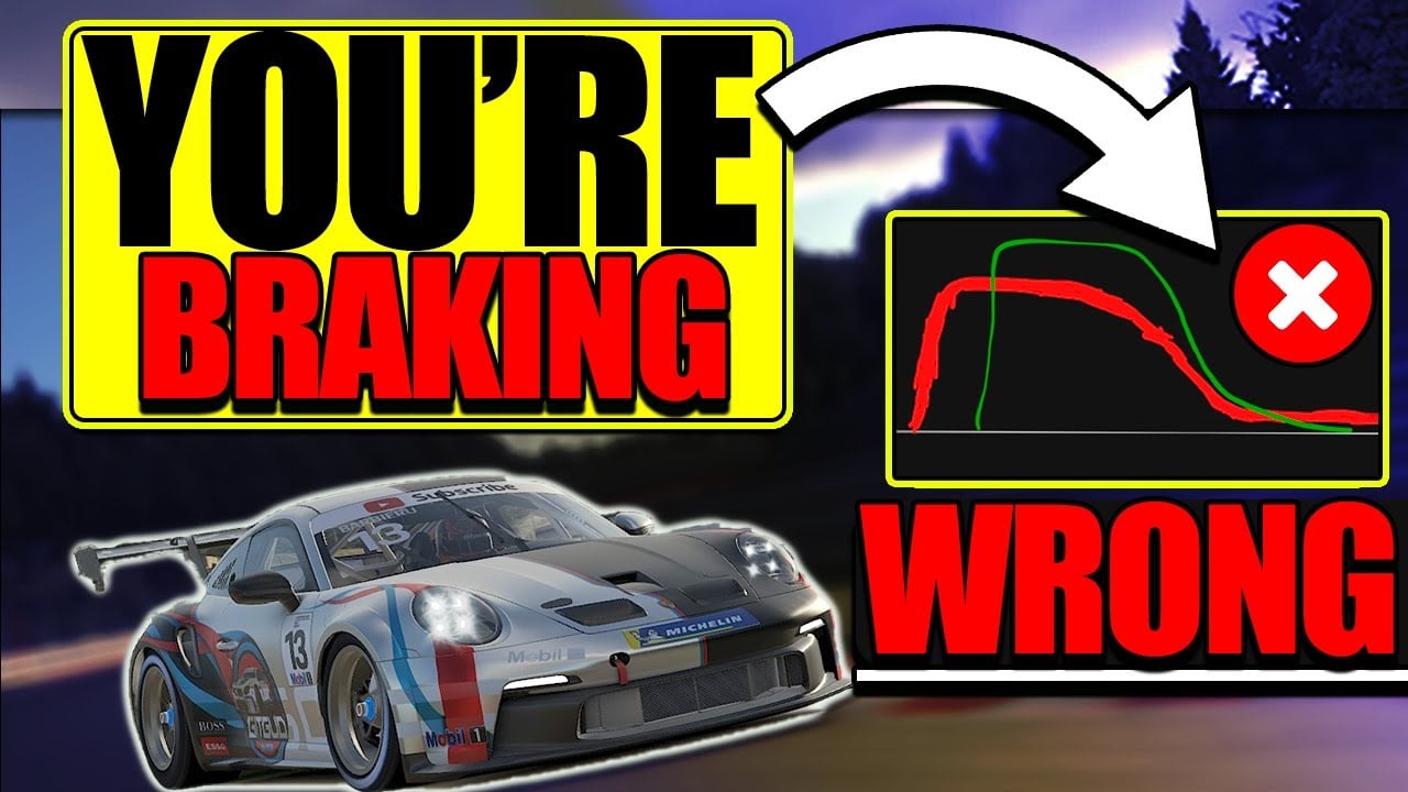 Sim Racing Braking Mistake Video